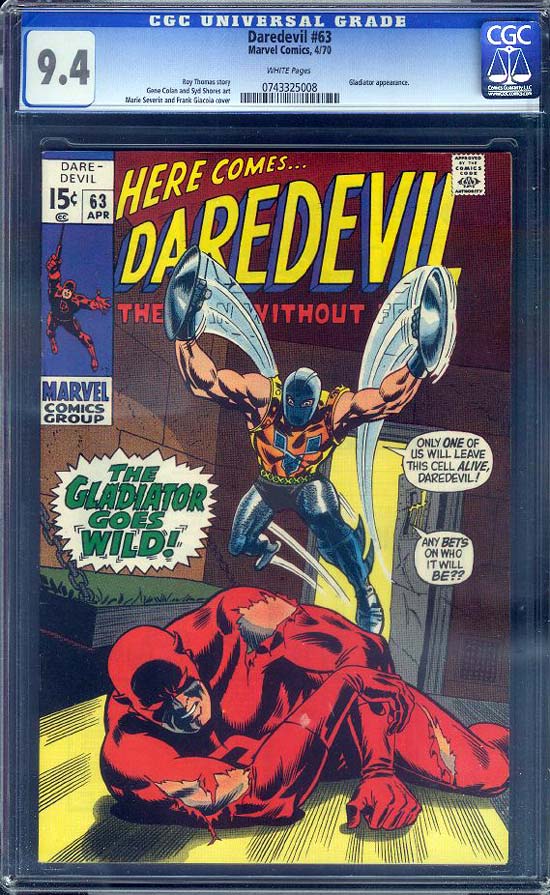 Daredevil #63 CGC 9.4 w