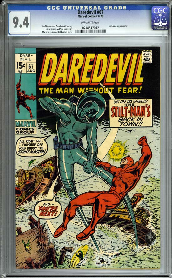 Daredevil #67 CGC 9.4 ow