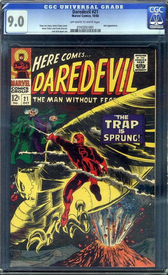 Daredevil #21 CGC 9.0 ow/w