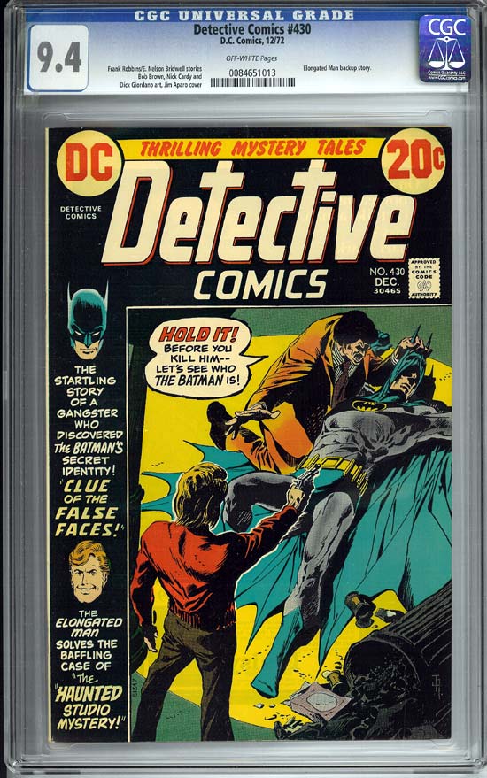 Detective Comics #430 CGC 9.4ow