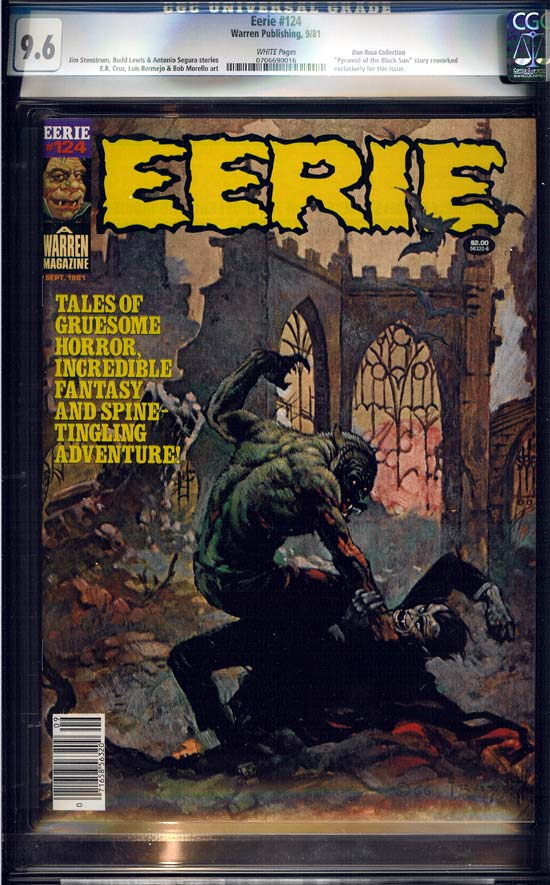 Eerie #124 CGC 9.6 w Don Rosa Collection