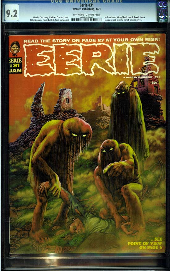 Eerie #31 CGC 9.2 ow/w