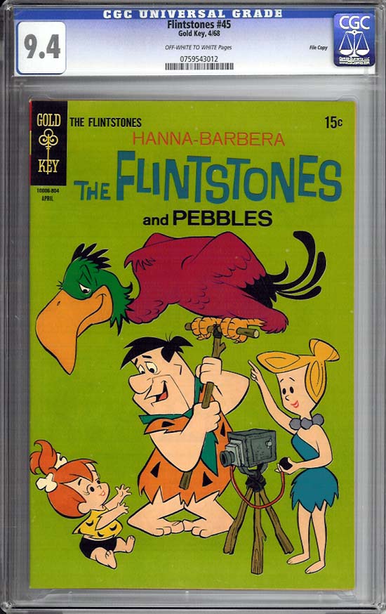 Flintstones #45 CGC 9.4ow/w File Copy