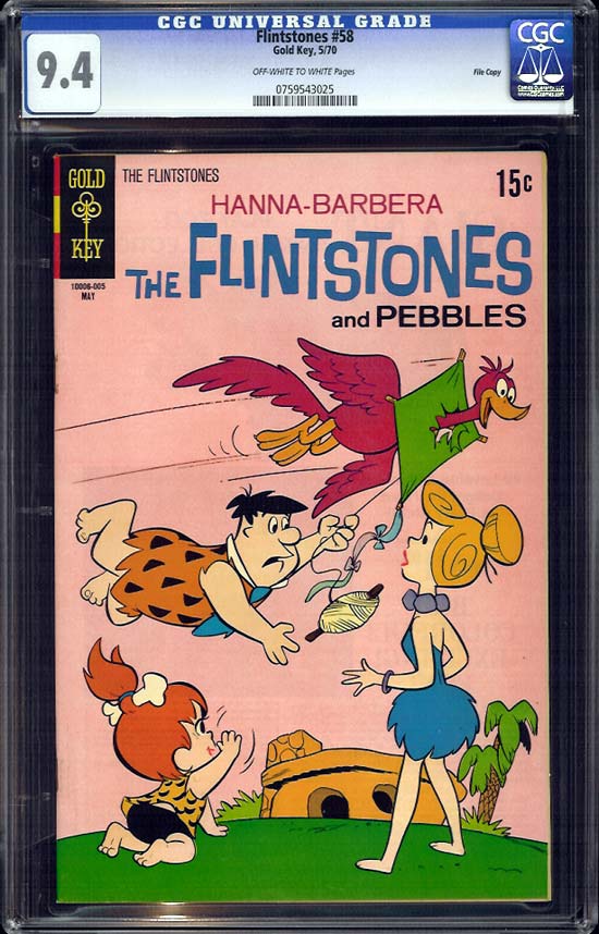 Flintstones #58 CGC 9.4ow/w File Copy