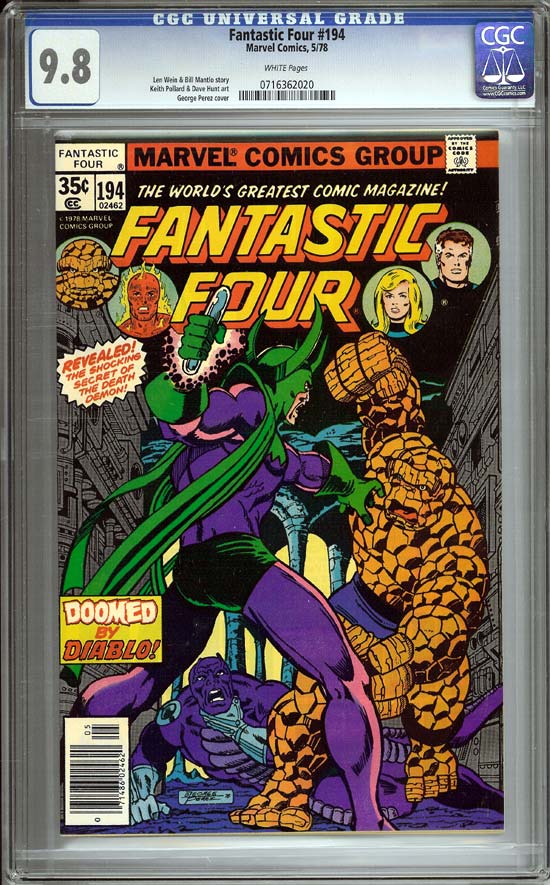 Fantastic Four #194 CGC 9.8 w