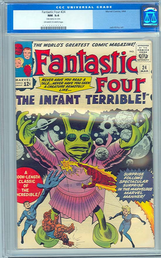 Fantastic Four #24 CGC 9.4ow/w