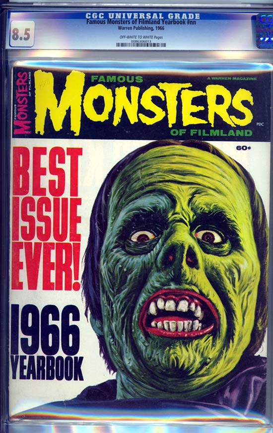 Famous Monsters of Filmland Yearbook #1966 CGC 8.5 ow/w