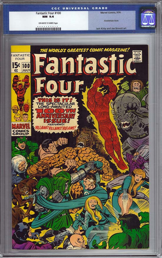 Fantastic Four #100 CGC 9.4 ow/w