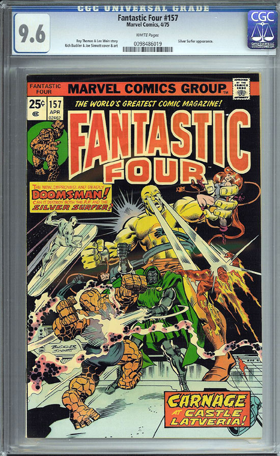 Fantastic Four #157 CGC 9.6 w