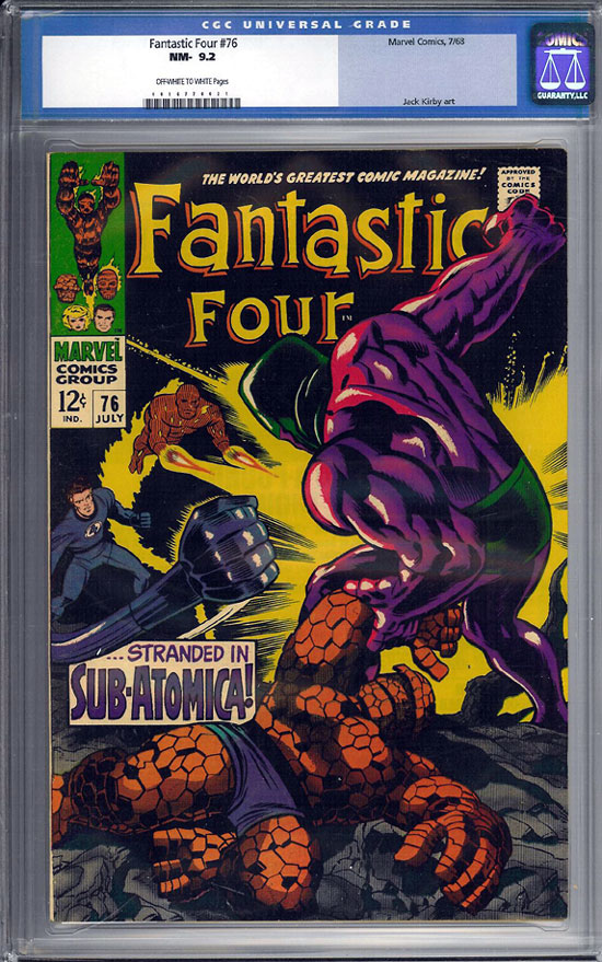 Fantastic Four #76 CGC 9.2 ow/w