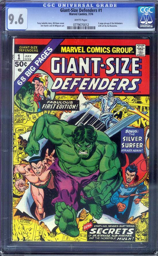 Giant-Size Defenders #1 CGC 9.6 w