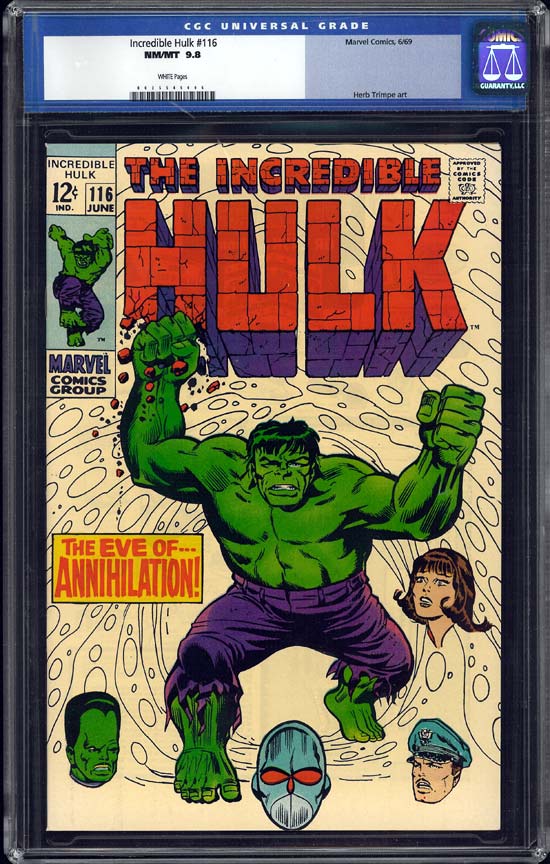 Incredible Hulk #116 CGC 9.8 w