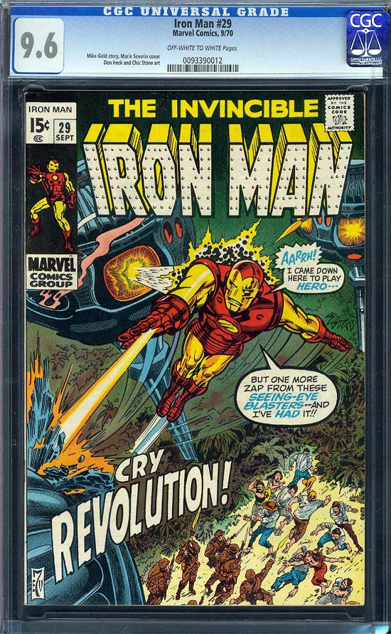 Iron Man #29 CGC 9.6 ow/w