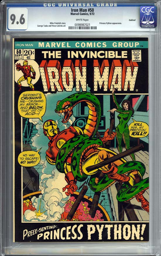 Iron Man #50 CGC 9.6 w Oakland