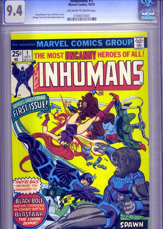 Inhumans #1 CGC 9.4 ow/w