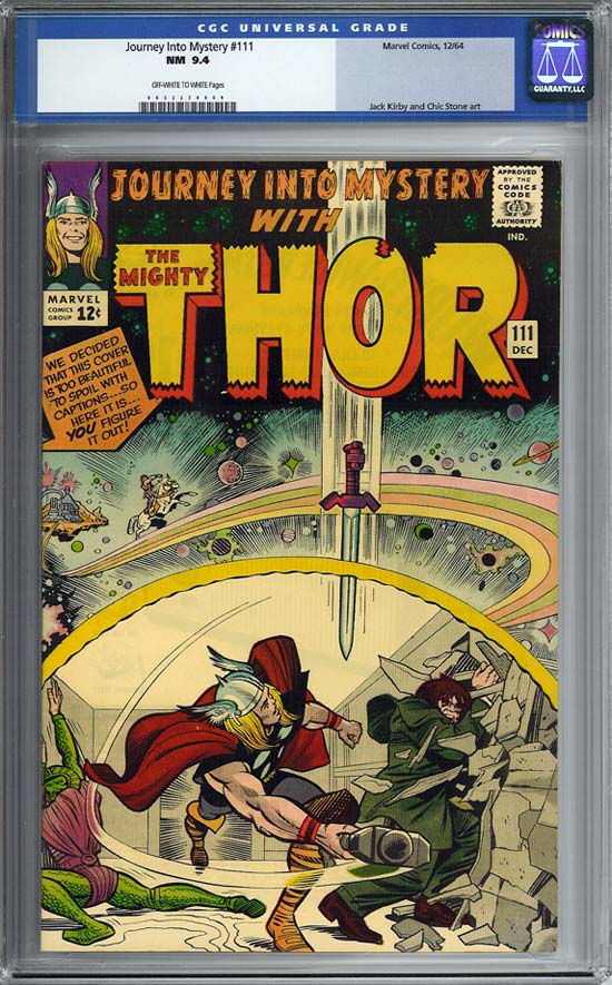 Journey Into Mystery #111 CGC 9.4 ow/w