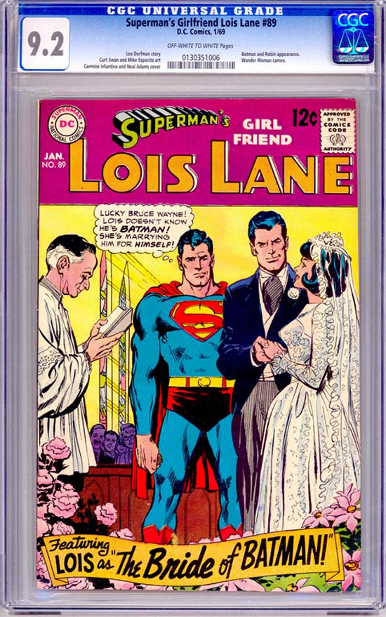 Superman's Girlfriend Lois Lane #89 CGC 9.2ow/w