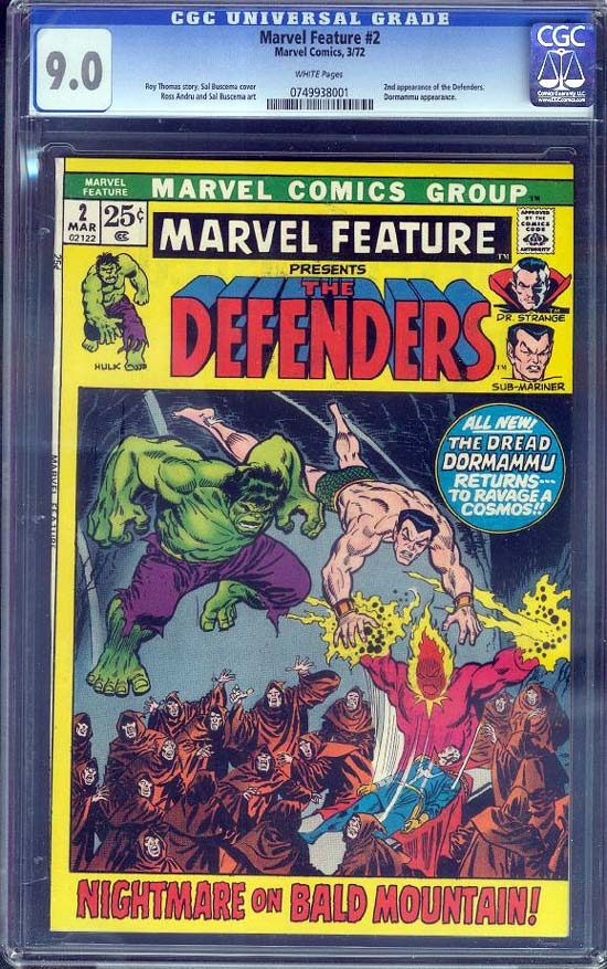 Marvel Feature #2 CGC 9.0w