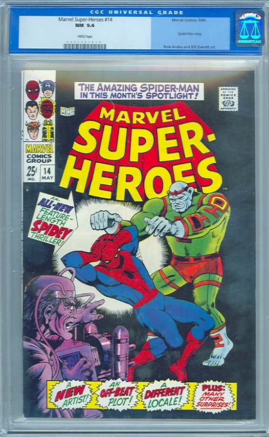 Marvel Super-Heroes #14 CGC 9.4w