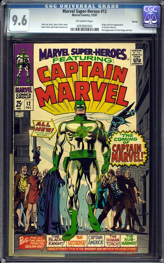 Marvel Super-Heroes #12 CGC 9.6 ow Boston