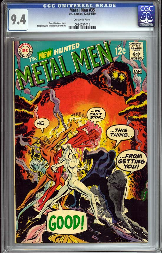 Metal Men #35 CGC 9.4ow