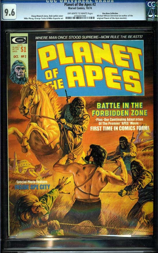 Planet of the Apes #2 CGC 9.6ow/w