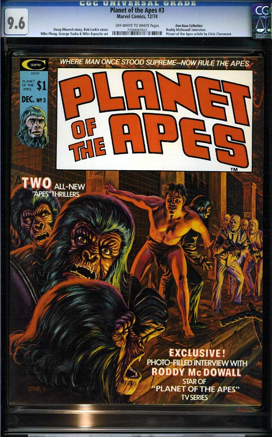 Planet of the Apes #3 CGC 9.6ow/w Don Rosa Collection