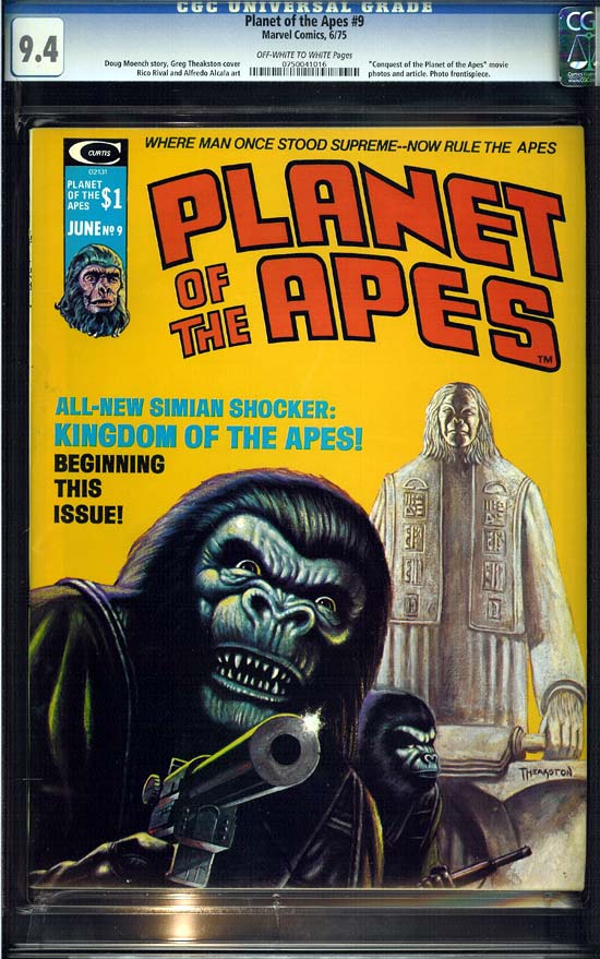 Planet of the Apes #9 CGC 9.4ow/w