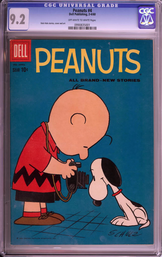 Peanuts #4 CGC 9.2 ow/w