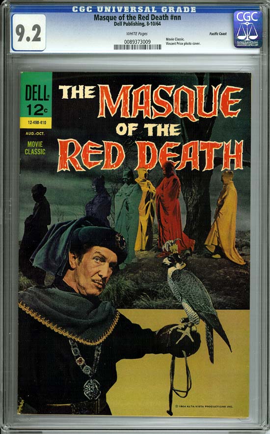 Masque of the Red Death #1 CGC 9.2 w Pacific Coast