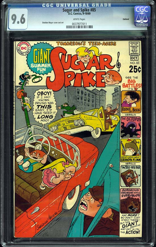 Sugar and Spike #85 CGC 9.6w Oakland