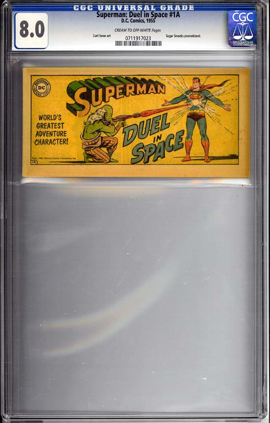 Superman: Duel in Space #1 CGC 8.0cr/ow