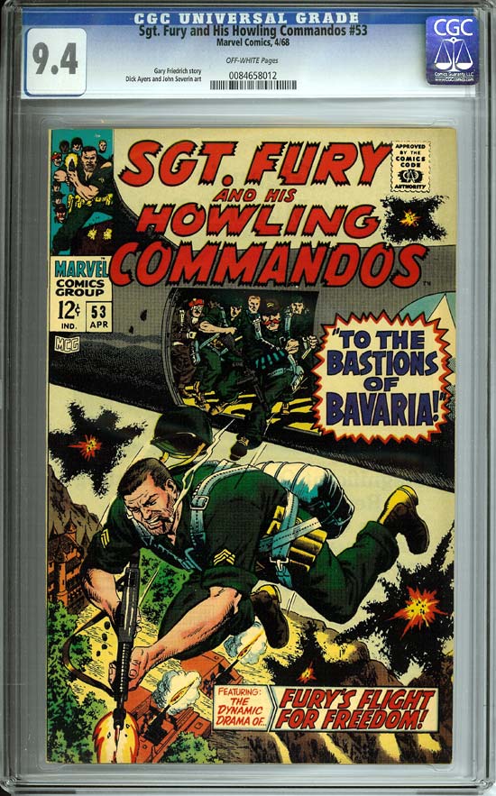 Sgt. Fury and His Howling Commandos #53 CGC 9.4ow