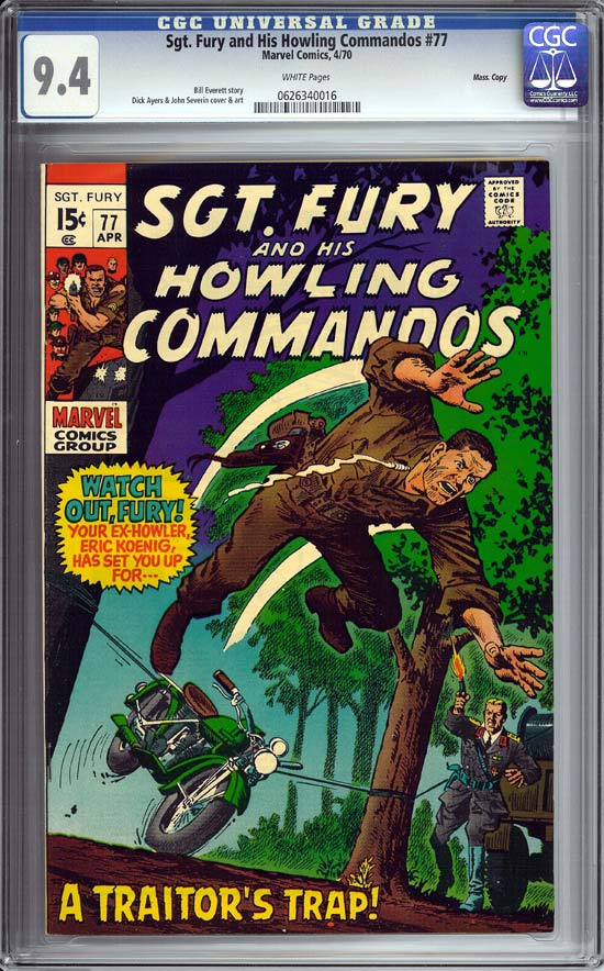 Sgt. Fury and His Howling Commandos #77 CGC 9.4 w Massachusetts