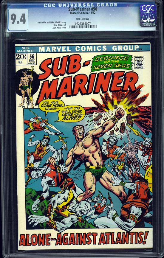 Sub-Mariner #56 CGC 9.4 w