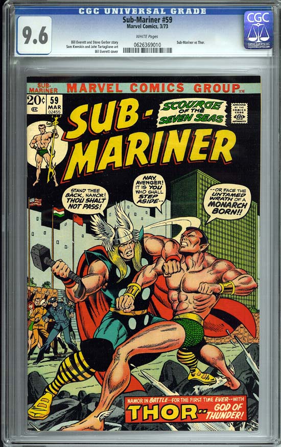 Sub-Mariner #59 CGC 9.6 w