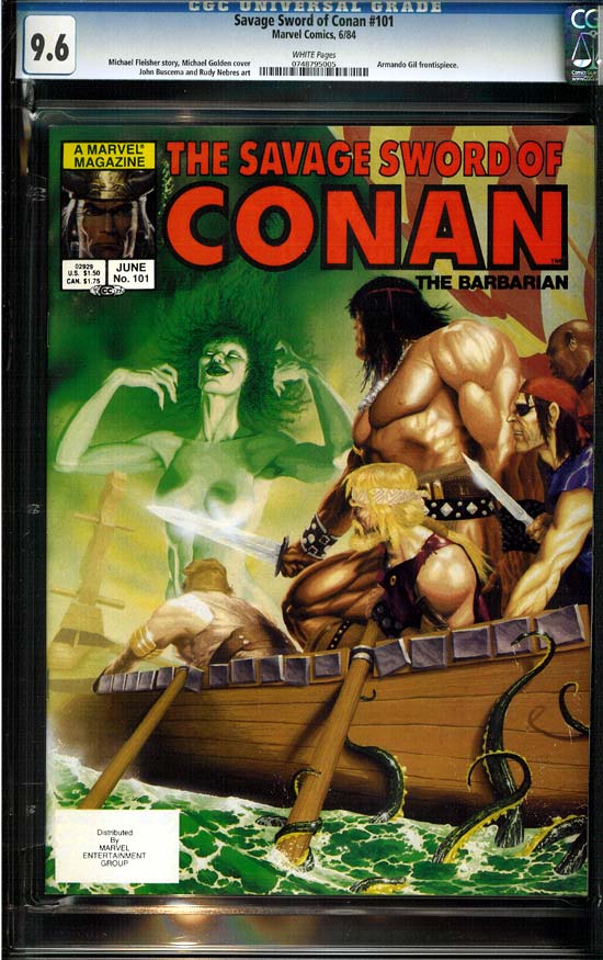 Savage Sword of Conan #101 CGC 9.6w