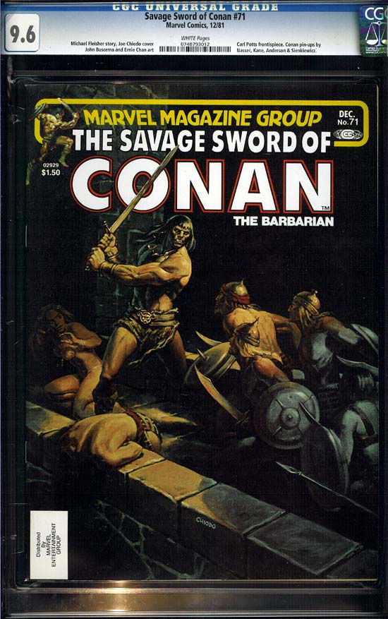 Savage Sword of Conan #71 CGC 9.6 w