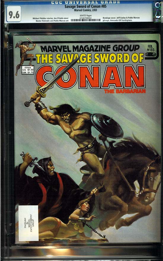 Savage Sword of Conan #85 CGC 9.6w