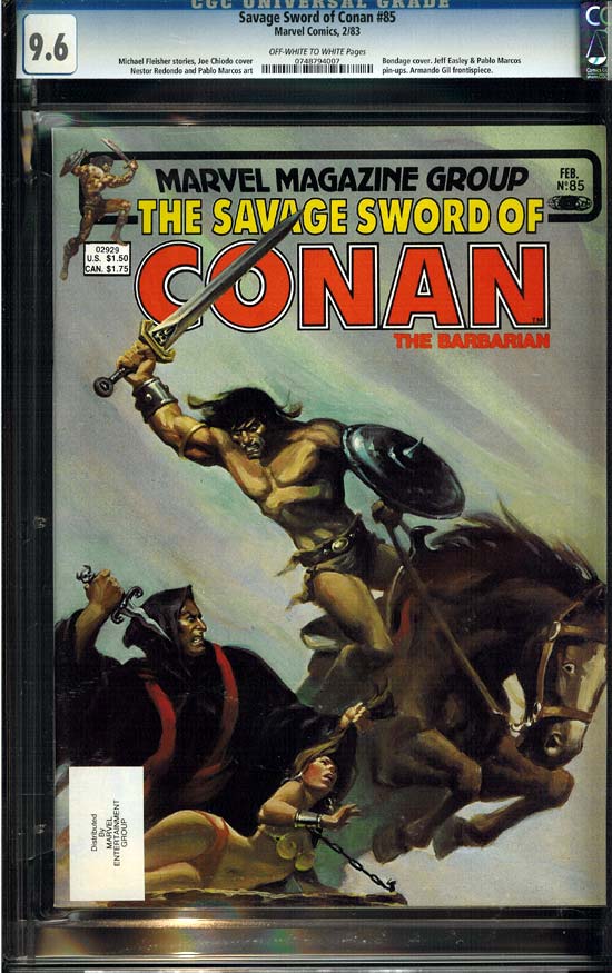 Savage Sword of Conan #85 CGC 9.6ow/w