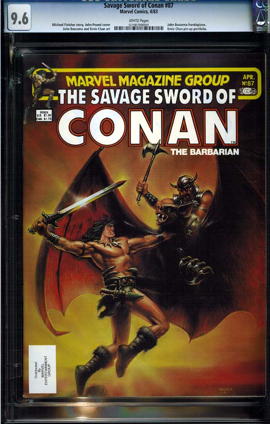 Savage Sword of Conan #87 CGC 9.6 w