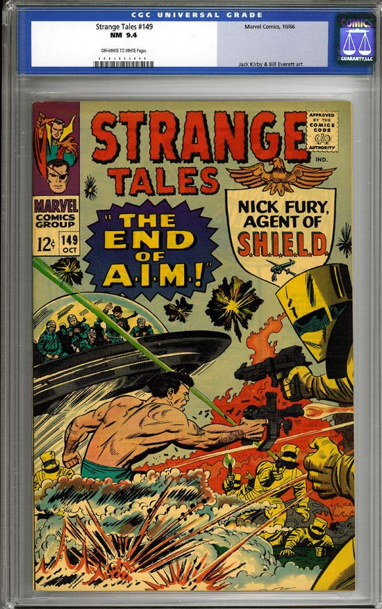 Strange Tales #149 CGC 9.4 ow/w