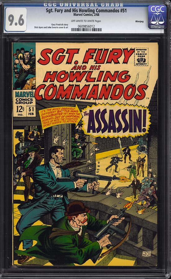 Sgt. Fury and His Howling Commandos #51 CGC 9.6 ow/w Winnipeg