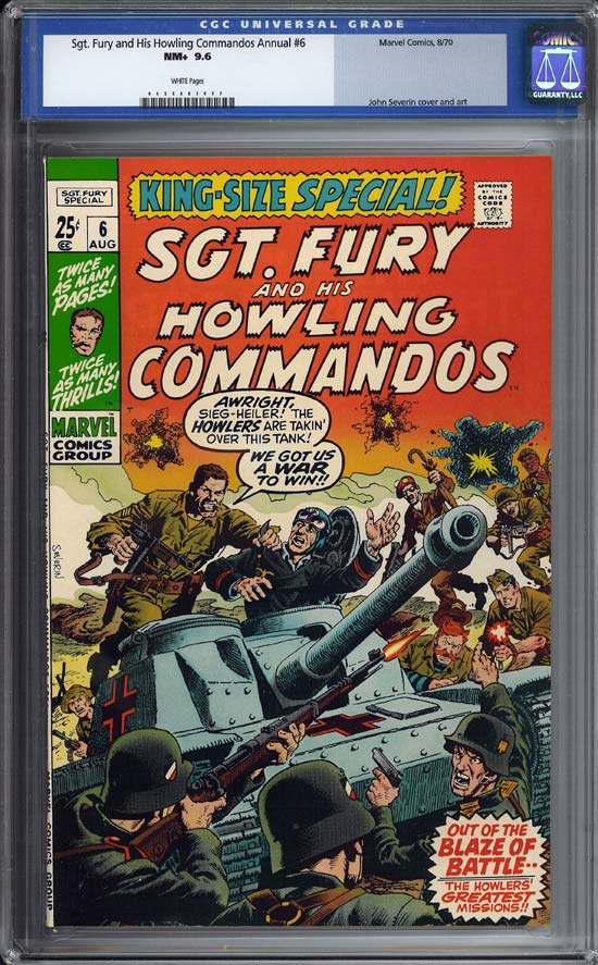 Sgt. Fury and His Howling Commandos Annual #6 CGC 9.6 w