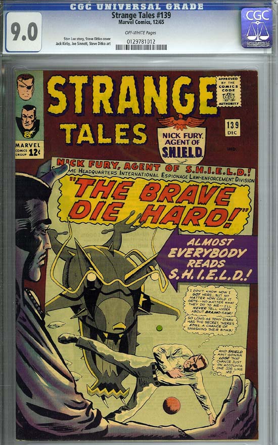 Strange Tales #139 CGC 9.0 ow