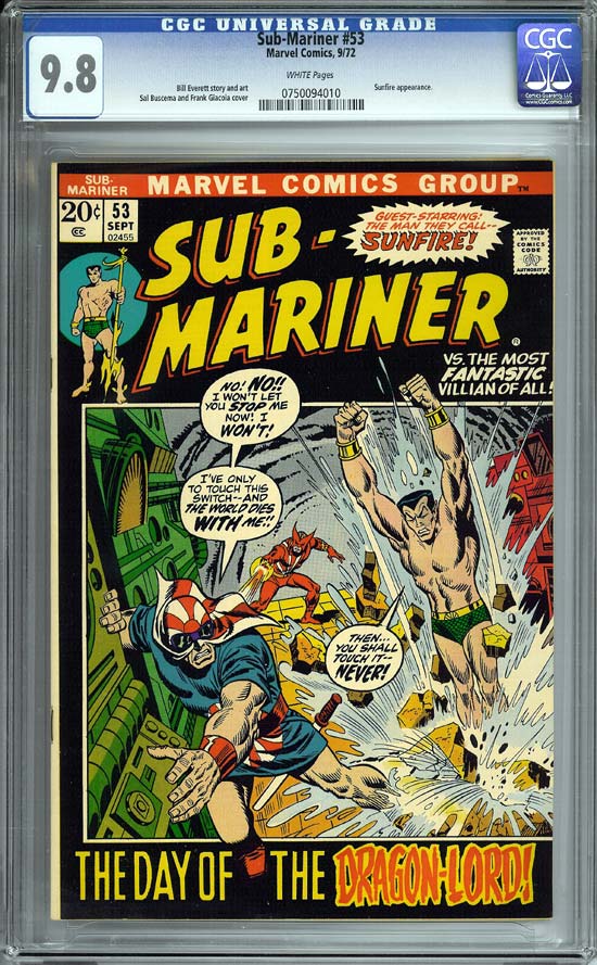 Sub-Mariner #53 CGC 9.8 w