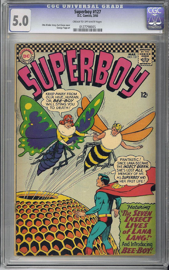 Superboy #127 CGC 5.0cr/ow