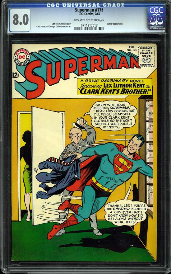 Superman #175 CGC 8.0cr/ow