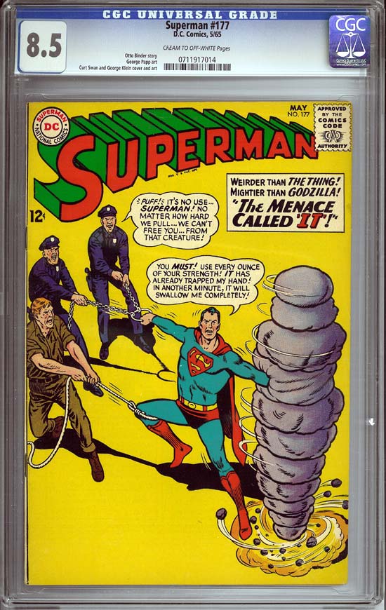 Superman #177 CGC 8.5cr/ow