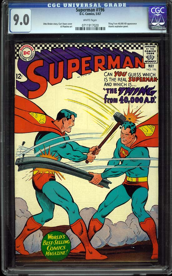 Superman #196 CGC 9.0w